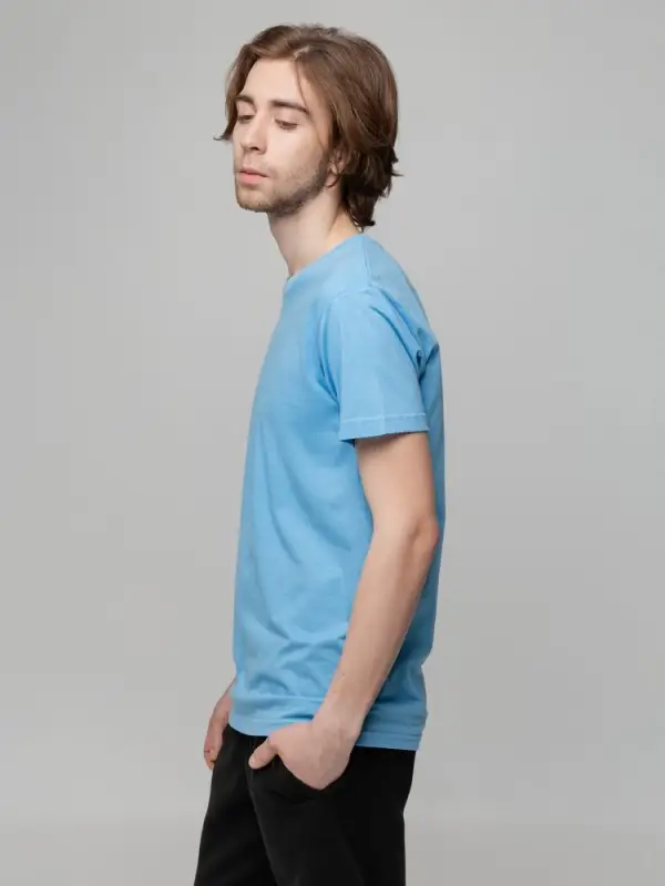 Футболка унисекс T-bolka 140, голубая, размер S Футболка унисекс T-bolka 140, голубая, размер S