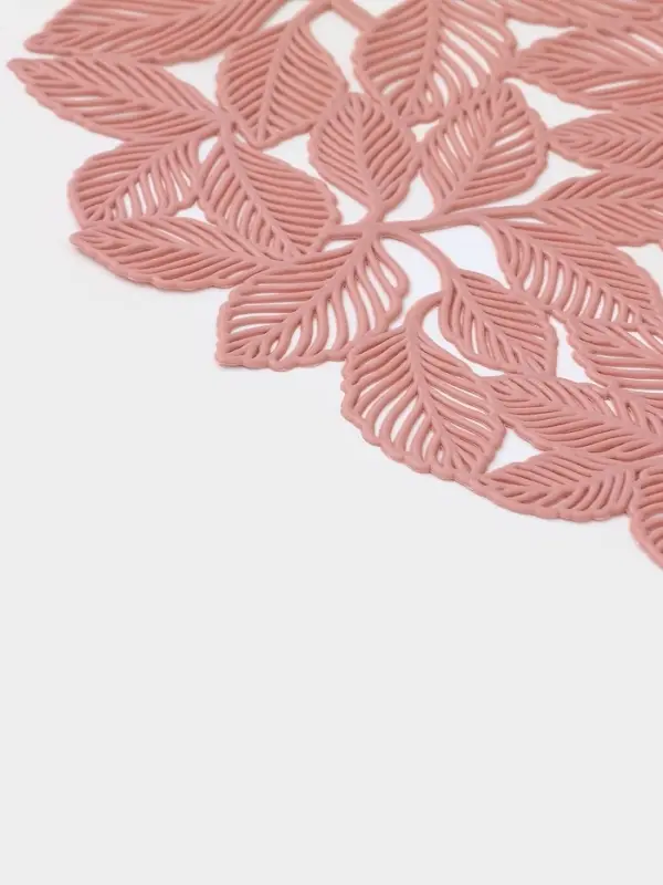 Салфетка сервировочная на стол Доляна &laquo;Эльзас&raquo;, d=38 см, пыльная роза