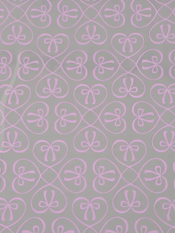 Пленка для цветов "Бантики", св. сиреневая, 0,6 х 9.3&plusmn;5% м, 40 мкм, 200 гр