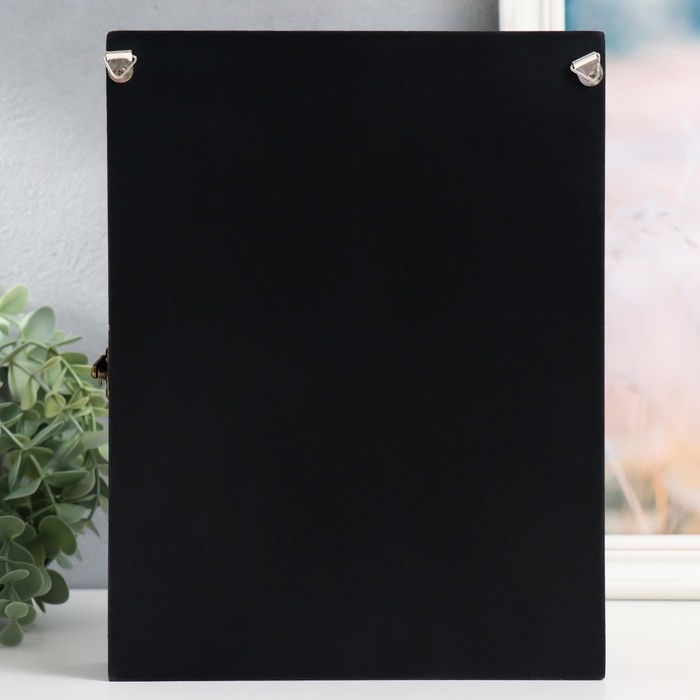 Ключница дерево 6 крючков Ключница дерево 6 крючков "Дом, милый дом" чёрная 20х5,5х26 см