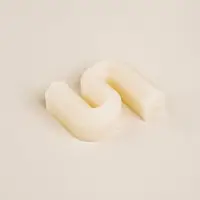 Свеча декоративная, 9.3&times;8&times;2 см, воск, бежевая