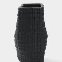 Ваза для цветов &laquo;Джорадо&raquo;, 20&times;11 см, керамика, чёрная
