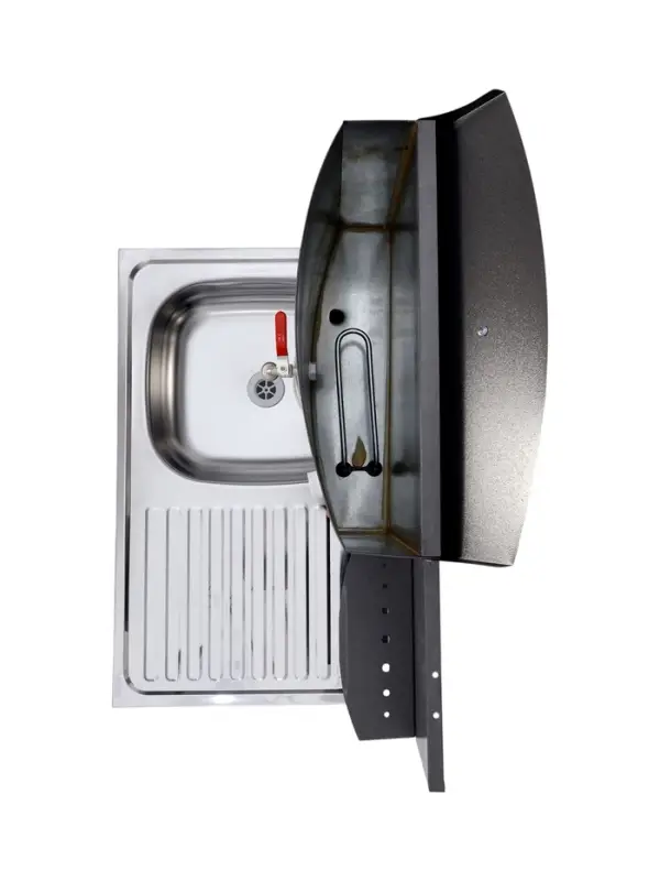 Умывальник "Акватекс" Дуэт, с ЭВН, нержавеющая мойка, 1250 Вт, 17 л, цвет аквамикс