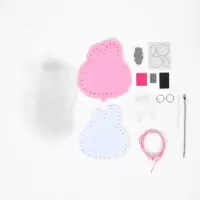 Набор для создания брелка из фетра "Зайка"