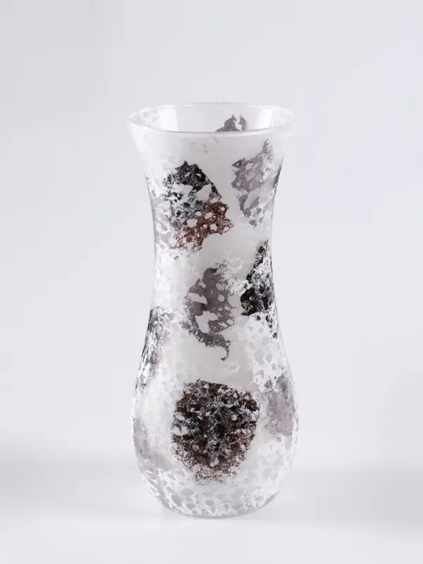 Ваза &laquo;Арианна&raquo;, туман, волна, h=26 см, стекло