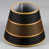 Абажур BayerLux, E27, чёрно-золотистый, 25&times;25&times;19 см