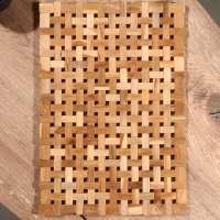 Коврик из тикового дерева, 40х30х0,7 см