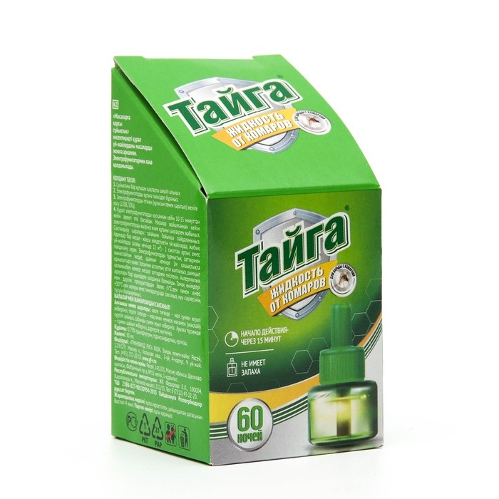 Дополнительный флакон-жидкость  Дополнительный флакон-жидкость "Тайга Ликвид", от комаров, 60 ночей