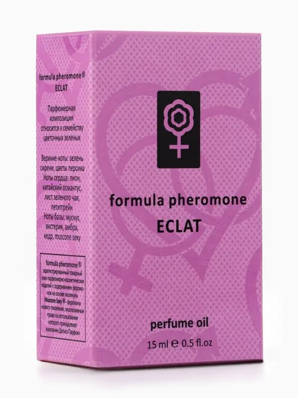 Парфюмерное масло женское с феромонами Formula Pheromone Eclat, 15 мл (по мотивам Eclat d'Arpege (Lanvin)