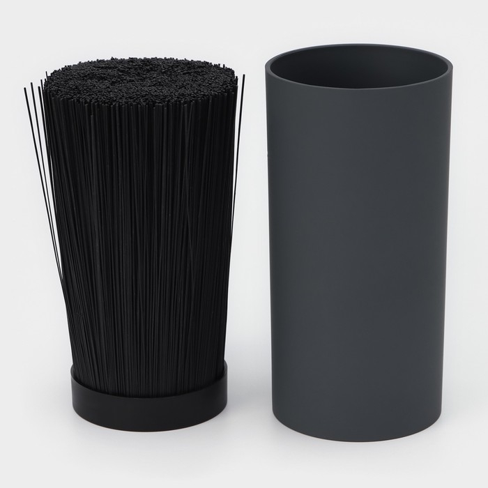 Подставка для ножей с наполнителем Доляна «Нео», 22×11 см, покрытие soft-touch, цвет серый Подставка для ножей с наполнителем Доляна «Нео», 22×11 см, покрытие soft-touch, цвет серый