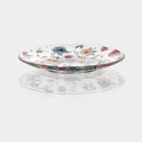 Чайный набор &laquo;Убранство&raquo;, 12 предметов: 6 чашек 200 мл, 6 блюдец, с рисунком, стекло, прозрачный