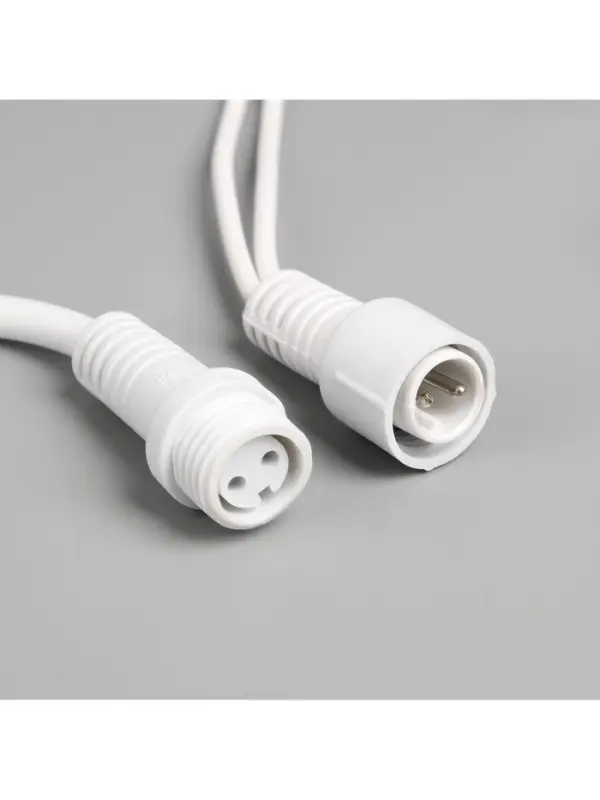 Гирлянда &laquo;Бахрома&raquo; 3&times;0.6 м, IP65, УМС, белая нить каучук, 108 LED, свечение белое, 220 В