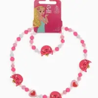 Набор детских украшений &laquo;Выбражулька. Кошечка в короне&raquo;, 2 предмета: бусы, браслет, красный, розовый