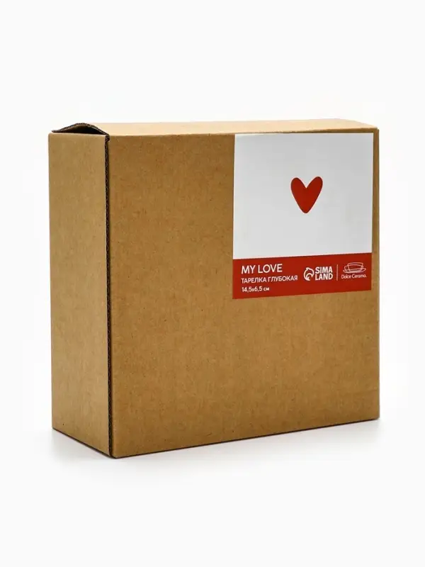 Тарелка суповая керамическая &laquo;Любовь в деталях&raquo;, 14.5&times;6.4 см, ручная работа