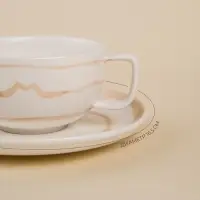 Чайная пара SL Home &laquo;Гато&raquo;, 270 мл, фарфор, белая