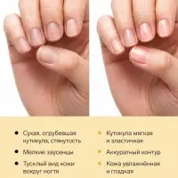 Масло для кутикулы в карандаше с миндальным маслом и экстрактом женьшеня, URAL LAB