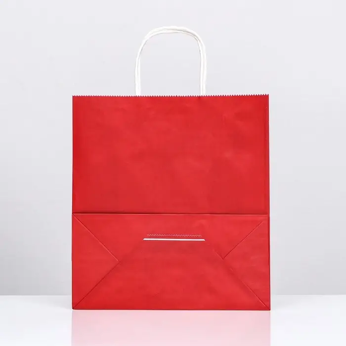 Пакет крафт «Радуга», гранатовый, 26х12х33 см, 80 г/м², 1 шт.