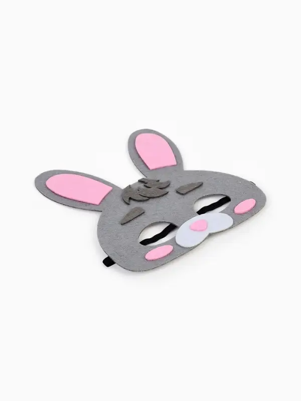 Карнавальный костюм "Зайчик", жилет, шорты, маска фетр, рост 92-116  см