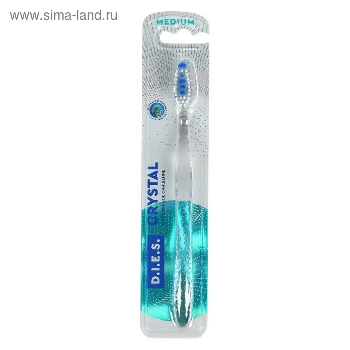 Зубная щётка D.I.E.S. Crystal средней жёсткости, 1 шт.