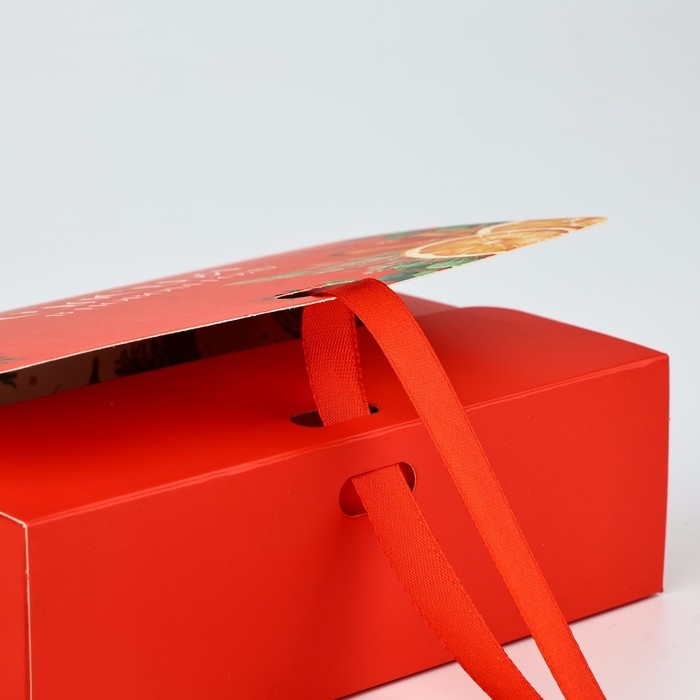 Коробка подарочная новогодняя складная двухсторонняя «Счастья», 16.5 х 12.5 х 5 см, Новый год Коробка подарочная новогодняя складная двухсторонняя «Счастья», 16.5 х 12.5 х 5 см, Новый год