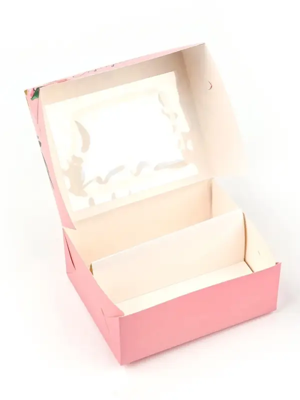 Кондитерская упаковка для макарун с окном, «Самой прекрасной», 11 х 13.5 х 5.5 см