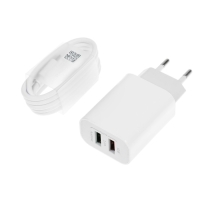 Сетевое зарядное устройство LuazON LCC-96, 2 USB, 2 A, кабель microUSB, белое