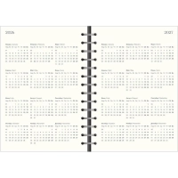 Ежедневник датированный 2026 IF 14х20см 160л, на спир, Basic I1751emb/black