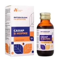 Фитобальзам &laquo;Сахар в норме&raquo;, без сахара, 100 мл.