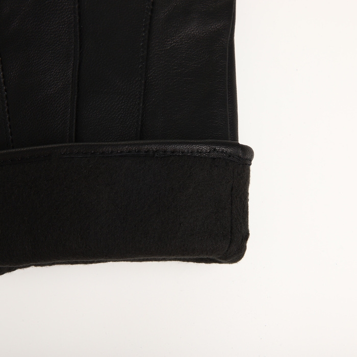 Перчатки мужские, безразмерные, с утеплителем, цвет чёрный