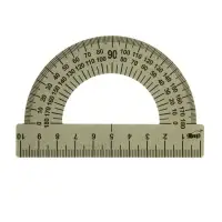 Транспортир металлический Calligrata, 10 см, 180&deg;