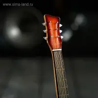 Гитара сувенирная "Santana" коричневая, на подставке 24х8х2 см