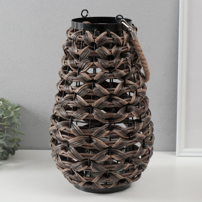 Подсвечник пластик на 1 свечу "Вязка" 13х23х37 см