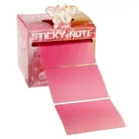 Блок с липким краем 50л пластик прозрачный МИКС в коробочке