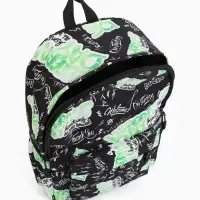 Рюкзак школьный, 1 отделение, 3 кармана, 30&times;13&times;42 см, зелёный