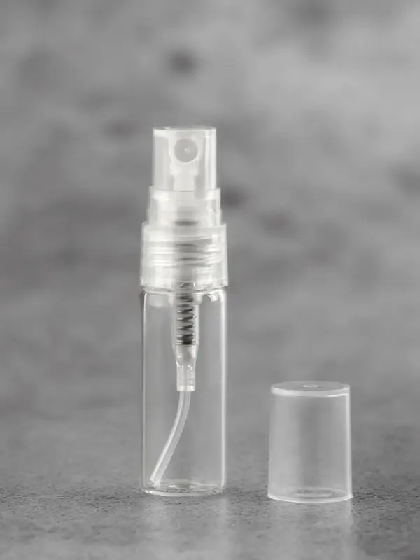Флакон стеклянный для парфюма, с распылителем, 3 мл, прозрачный Флакон стеклянный для парфюма, с распылителем, 3 мл, прозрачный