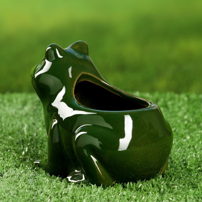 Горшок Горшок "Лягушка" 12х10х9см