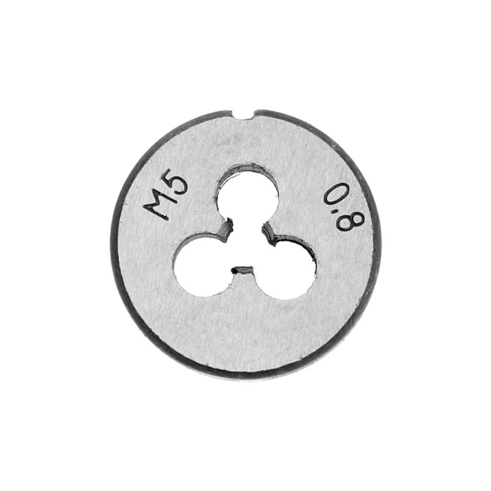 Плашка метрическая ТУНДРА, М5 х 0.8 мм Плашка метрическая ТУНДРА, М5 х 0.8 мм