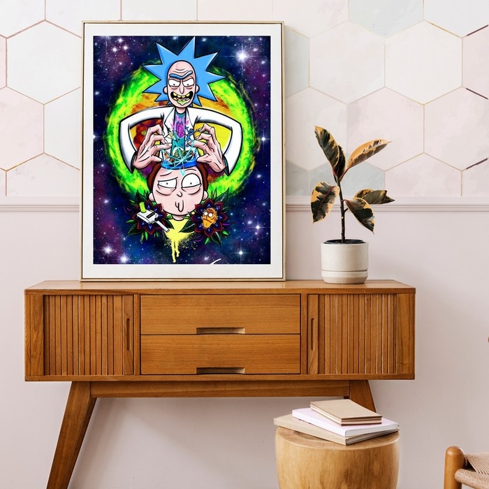 Картина по номерам «Рик и Морти», 40 × 50 см, 25 цветов Картина по номерам «Рик и Морти», 40 × 50 см, 25 цветов