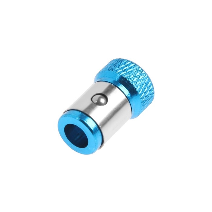 Адаптер для бит ТУНДРА, круглый магнит, металлический корпус Адаптер для бит ТУНДРА, круглый магнит, металлический корпус