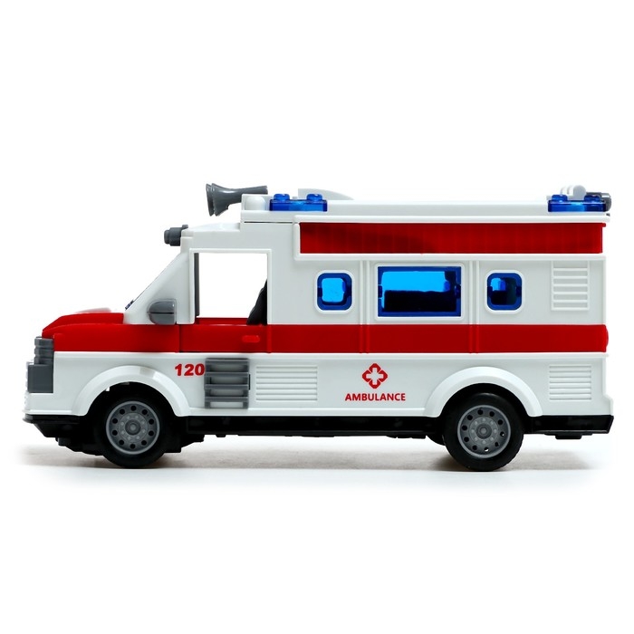 Машина радиоуправляемая «Скорая помощь», световые эффекты, работает от батареек Машина радиоуправляемая «Скорая помощь», световые эффекты, работает от батареек