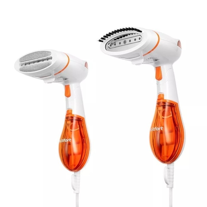 Отпариватель Kitfort КТ-9191-2, ручной, 1300 Вт, 140 мл, 22 г/мин, бело-оранжевый Отпариватель Kitfort КТ-9191-2, ручной, 1300 Вт, 140 мл, 22 г/мин, бело-оранжевый