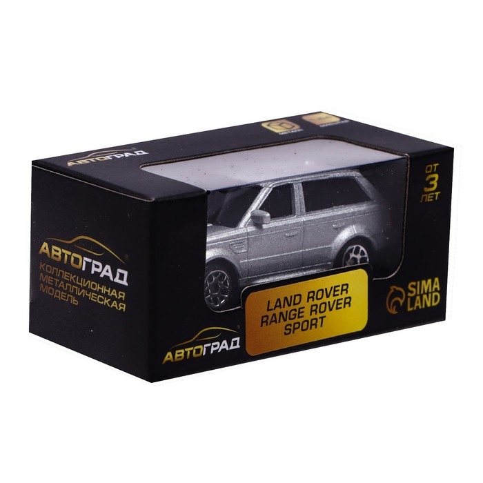 Машина металлическая LAND ROVER RANGE ROVER SPORT, 1:64, цвет серебро Машина металлическая LAND ROVER RANGE ROVER SPORT, 1:64, цвет серебро