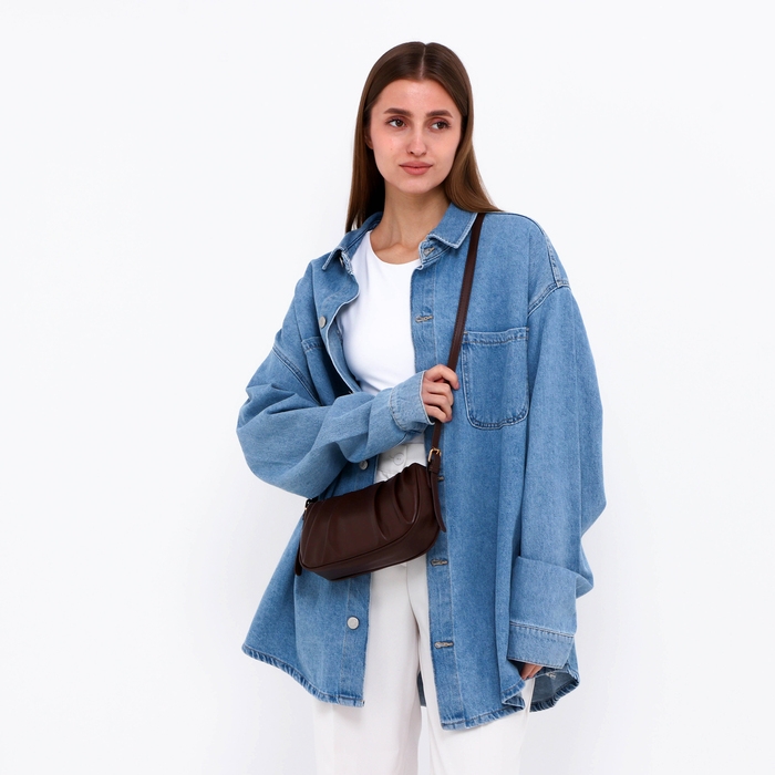 Сумка кросс-боди на молнии, цвет коричневый Сумка кросс-боди на молнии, цвет коричневый