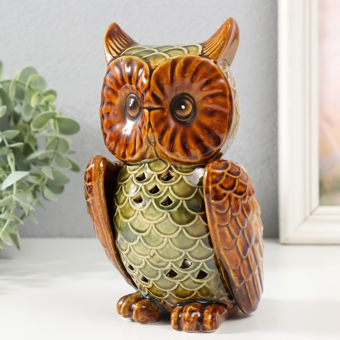 Подсвечник керамика Подсвечник керамика "Сова" набор 2 шт, 17х9,5х9 см