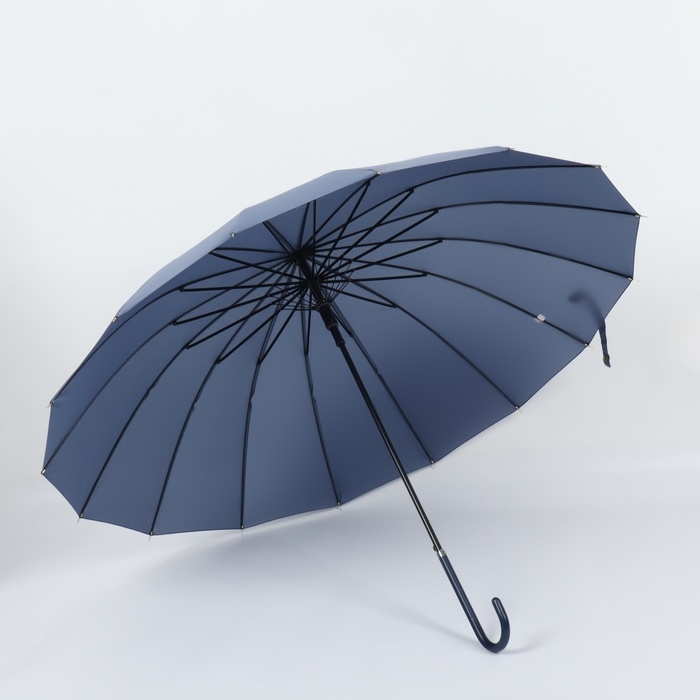 Зонт - трость полуавтоматический «Однотон», эпонж, 16 спиц, R = 53/60 см, D = 120 см, цвет МИКС Зонт - трость полуавтоматический «Однотон», эпонж, 16 спиц, R = 53/60 см, D = 120 см, цвет МИКС