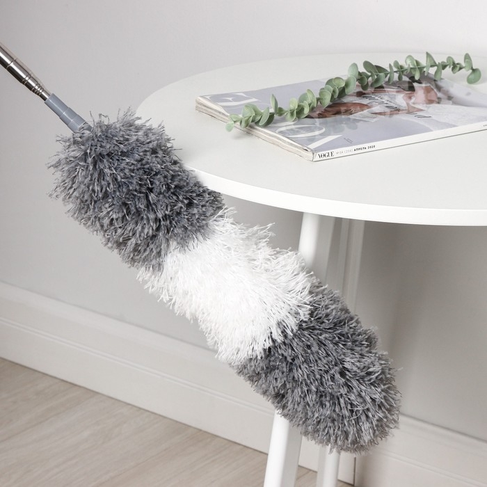 Щётка для пыли Raccoon, плоская насадка 40×7,5 см, пушистая насадка 41×13 см, телескопическая ручка 230 см Щётка для пыли Raccoon, плоская насадка 40×7,5 см, пушистая насадка 41×13 см, телескопическая ручка 230 см