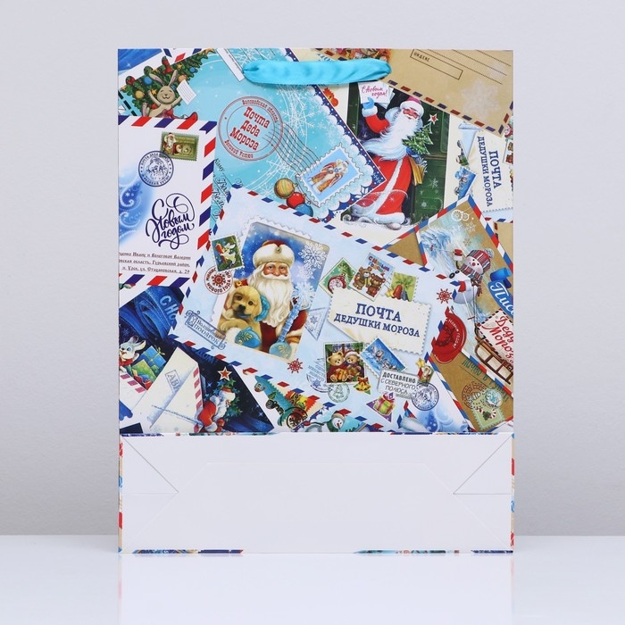 Новый год. Пакет ламинированный вертикальный Новый год. Пакет ламинированный вертикальный "Письма",33 х 42 х 10 см.