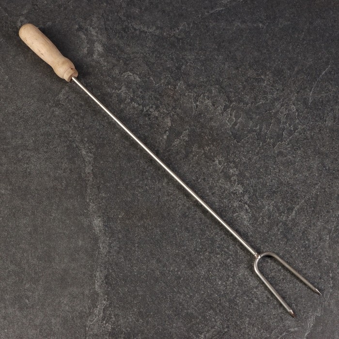 Вилка для мяса универсальная, 56см, с деревянной ручкой Вилка для мяса универсальная, 56см, с деревянной ручкой