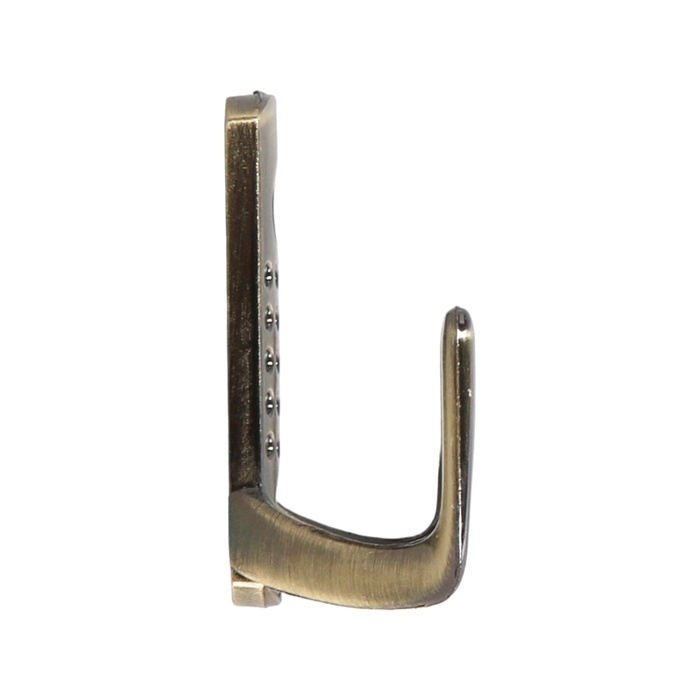 Крючок мебельный ТУНДРА TKD011, двухрожковый, старинная бронза Крючок мебельный ТУНДРА TKD011, двухрожковый, старинная бронза