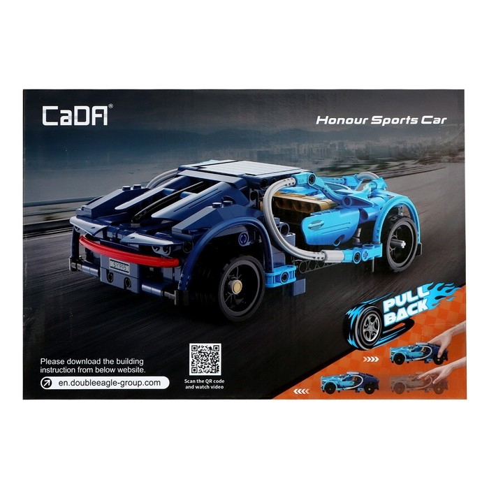 Конструктор инерционный «Спорткар», 377 деталей Конструктор инерционный «Спорткар», 377 деталей